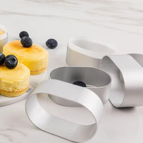 10Pcs Cake Baking Mold With 100pcs Greaseproof Papers Kitchen DIY Cake Accessories Stainless Steel Cake Tools