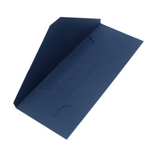 200pcs/lot Blue Foldable Envelope Style Tie Packing Boxes 33x13cm Bowtie Scarf Packaging Box Jewelry Carrying Cases Wholesale