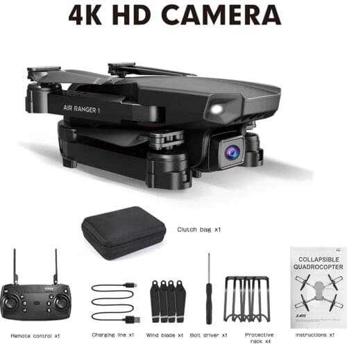 4K/720P/1080P Camera RC Drone HJ12 Foldable Fixed Height HD Aerial Photography RC Quadcopter Remote Control Drone Toy