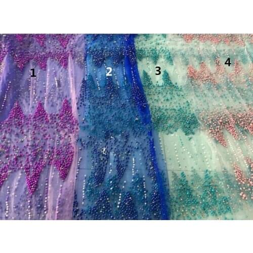 Z-han9124-1 African beads lace cord lace high quality tulle lace guipure lace fabric for wedding 5yards/pcs 5Y/Lot