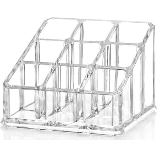 9 grid acrylic transparent jewelry box rack lipstick lipstick nail polish storage box sundries box cosmetic box display rack