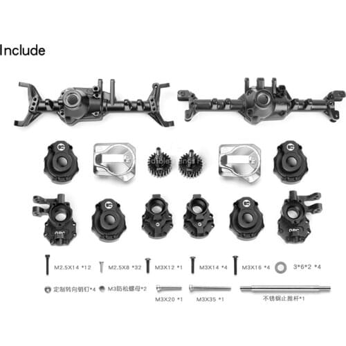 GRC G2 Aluminun Front Axle+Rear Axle Set for 1/10 rc car Trx TRX-4