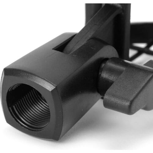 C5AE NB04 Bearable Handheld Condenser Microphone Shock Mount Clip Mic Holder Stand