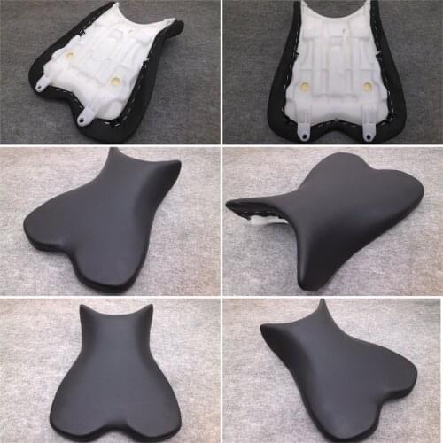 Black front passenger seat cushion for Yamaha YZF R1 2009 2010 2011 YZF-R1 09 10 11 motorcycle leather seat cushion