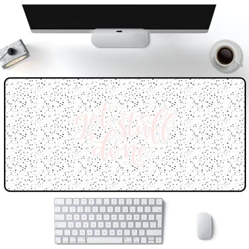 Black and white Mouse Pad pink Large Solid Color Pads landscape MousePad 90x40cm Gaming Accessories office desk mats Computer PC