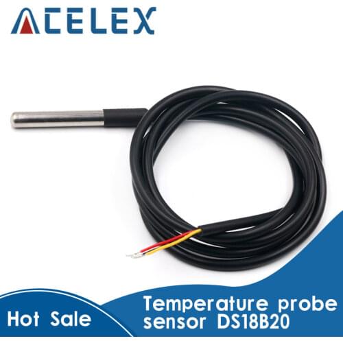 DS1820 Stainless steel package Waterproof DS18b20 temperature probe temperature sensor 18B20