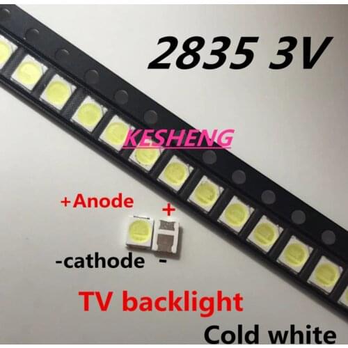 For LED Backlight 1.5W 3V 1210 3528 2835 131LM Cool white For LED LCD Backlight TV Application LED LCD TV Backlight 500pcs