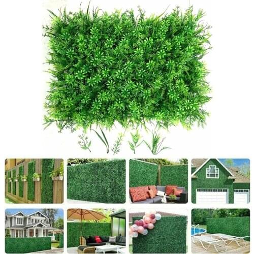 Home Decoration Artificial Plant Lawn Grass Fake Decorative Wall Plant Garden Outdoor Interior Wedding Party Background Wall