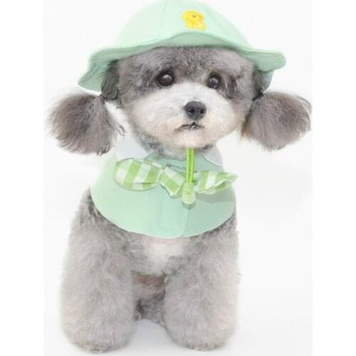 Round Brim Princess Cap Visor Hat Pet Dog Sun Cap for Small, Extra Small Dog Teddy, Pug, Chihuahua, Shih Tzu, Yorkshire Terriers