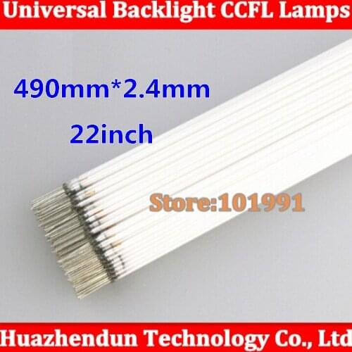 Free Shipping 50PCS 490mm *2.4mm LCD Backlight Lamp 22inch 22'' CCFL Backlight Lamp 490 mm