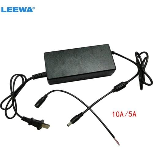 LEEWA Car LED Power Supply Adapter AC 220V To DC 12V 5A 10A Transformer AC 220V To 12V LED Light Driver Power Charger #CA3836