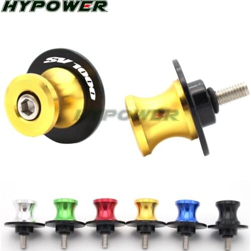 Swingarm Sliders Spools Screws Stand Slider 8mm CNC Motorcycle For SUZUKI SV1000/S SV1000 1000 S All Year
