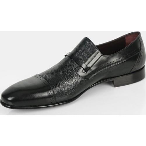 Modern Comfortable Stylish Four Season Mens Shoes Hand Painted Personalized 100% Genuine Leather