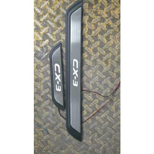 NEW Original Quality LED Light Door Sill Scuff Plate Car Covers For Mazda CX 3 CX-3 CX3 Accessories 2017 2018 2019