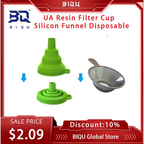 High Quality Metal UV Resin Filter Cup Silicon Funnel Disposable for Wanhao D7/D8 Photon DLP SLA 3D Printer Parts