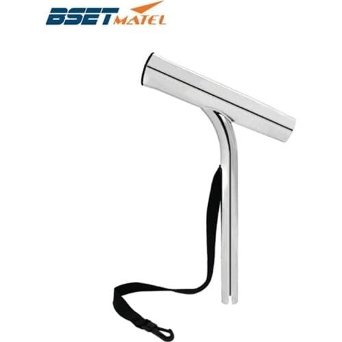 BEST MATEL Highly Mirror Polished SS316 Outrigger Fishing Rod Holder pole bracket support for Marine Boat Yacht tackle