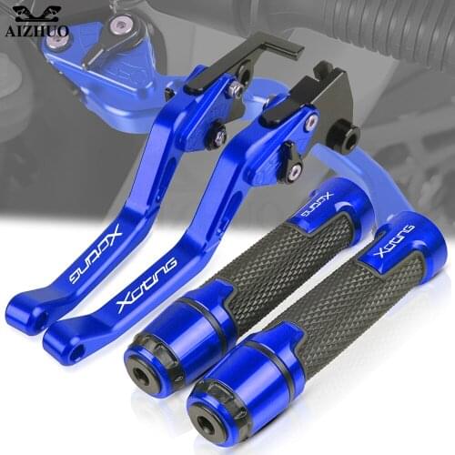 Motorcycle Adjustable Accessories FOR KYMCO XCITING 250/300/400/500 ALLYEARE Brakes Clutch Levers Handlebar Grips CNC Aluminum