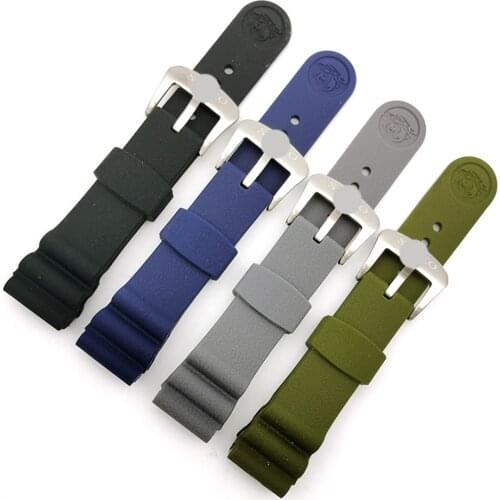 22mm Diving Rubber Strap Men Sport Silicone Replacement Wrist Band Bracelet Accessories for Seiko Watch SKX007 PROSPEX SRPA21J1