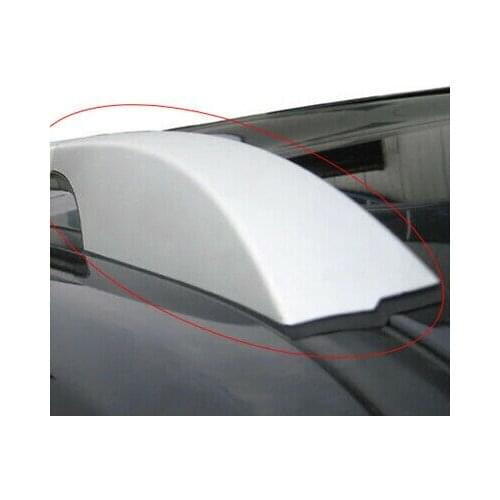 Silver Front Roof Rack Bar End Cover Shell For Land Rover Discovery 3 4 LR3 LR4