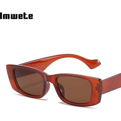 Imwete Womens Mens Sunglasses Vintage Square Frame Sun Glasses Trend Personalized Mens Eyewear Outdoor Protective Mirror