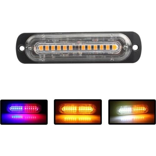 1Pc 12V 24V LED Strobe Lights Flashers Motorcycle Flashing Lights Truck Trailer Side Marker Lamp Red Blue Police Light