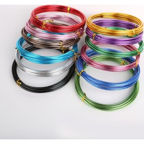 10Meter/Roll 1mm Round Aluminium Craft Floristry Wire For Beaded Bracelet Necklace Making Metal Wire Fashion Jewelry Accessories