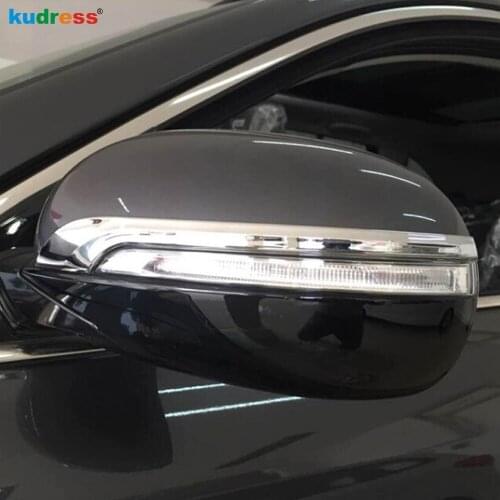 For Kia Sorento 2016 2017 2018 2019 ABS Chrome Rearview Mirror Cover Trim Side Door Mirrors Strip Car Styling Accessories 2pcs