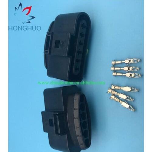 2 pcs 6 Pin 6 Way Female Automotive Electrical Wire Connectors 1J0 973 726 for a Smart Car Headlamp