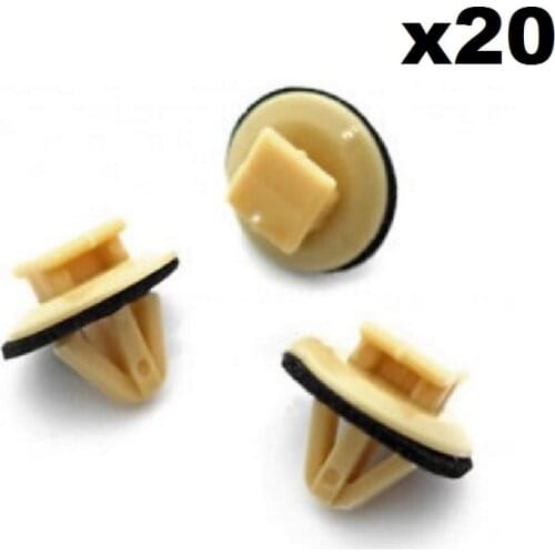 20x Boot Lid / Trunk Handle Trim Cover Clips, For Toyota & Lexus, 90467-10077