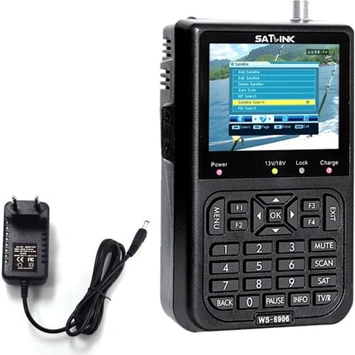 3.5in LCD Display Data Digital Satellite Signal Finder Meter,Supports AV OUT and AV IN Function for Easier Outdoor Using