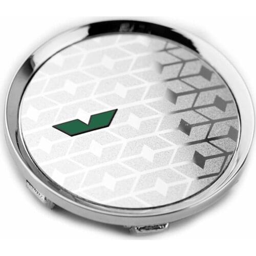 4pcs 64mm 60mm Car Wheel Caps Hub Emblem For Skoda Green V Center Hubs Auto Rim Dust Cover