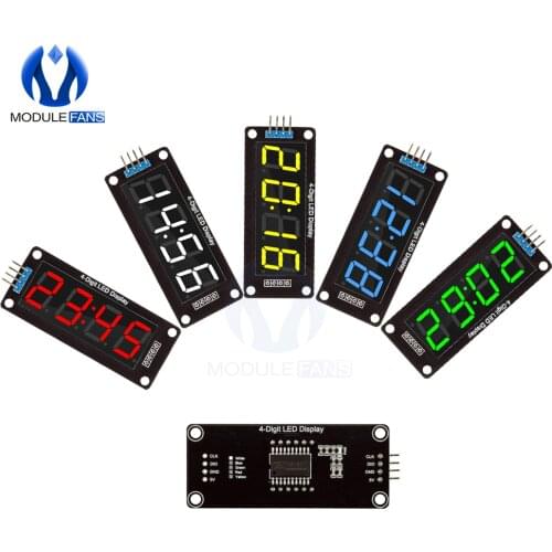TM1637 4-Digit LED 0.56'' 0.56 Inch Display Tube 7 Segments Clock Double Dots Module For Arduino Board IO I/O
