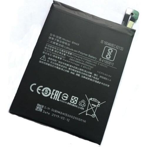 5pcs/lot 3900mah New Phone Battery BN48 for Xiaomi Redmi Note 6 Pro / Hongmi Note6 Pro Mobile Phone Li-ion battery