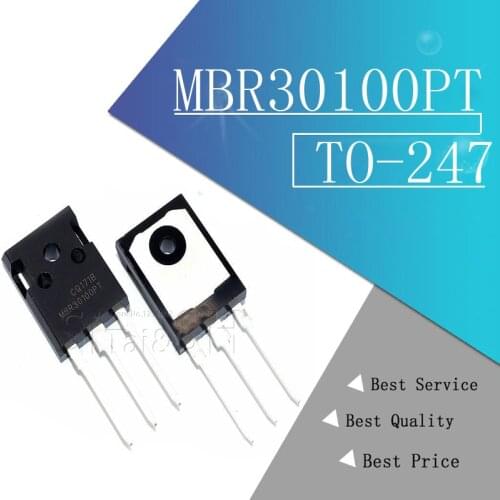 5PCS MBR30100PT TO-247 MBR30100 TO-3P 30100PT 30A 100V Schottky diode