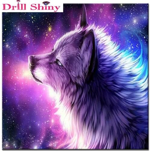 Diamond Embroidery animal stickers DIY Needlework 3D Diamond Painting Cross Stitch wolf Full Rhinestones Painting home Decor