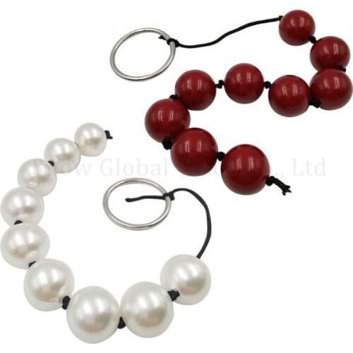 9 Pearl Bead Butt Plug G-spot Stimulator Prostate Massager Dilator Adult Dildo Sex Toy for Man and Woman