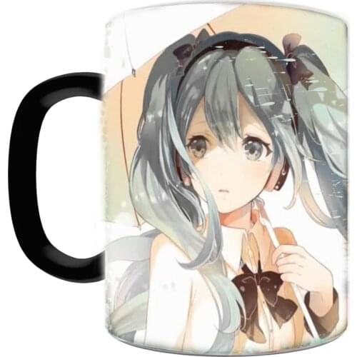 Anime Girl 11oz Heat Color Changing magic 11oz Ceramic Tea Cup Milk Coffee Mug