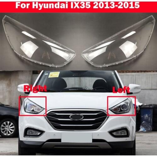 Car Front headlamps transparent lampshades lamp shell headlights cover For Hyundai IX35 2013-2015