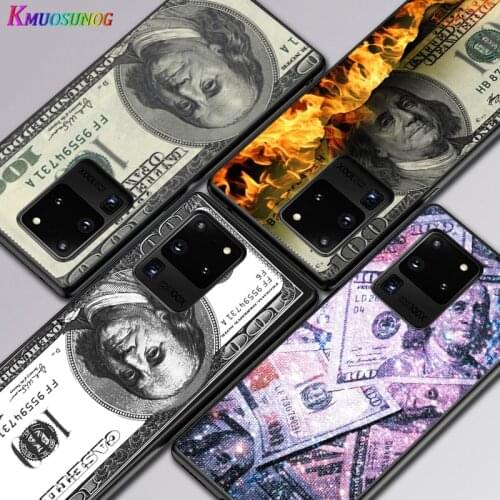 U.S. Dollar Money For Samsung A01 02 02S 11 12 21 21S 22 31 32 41 42 51 72 S20 Ultra Plus 4G 5G Black Soft phone Case
