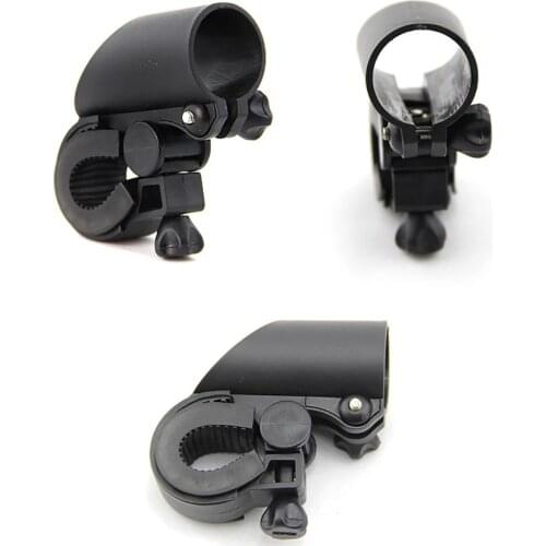 Black Cycling Handlebar Mount Light Holder Bike Flashlight LED Torch Clip Clamp Universal Bicycle Flashlight Holder Mount