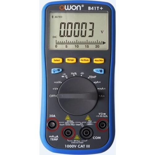 OWON B41T+ 4 1/2 Digital Multimeter With Bluetooth True RMS Tester Meter 3 In 1 Datalogger + Multimeter + Temperature Meter