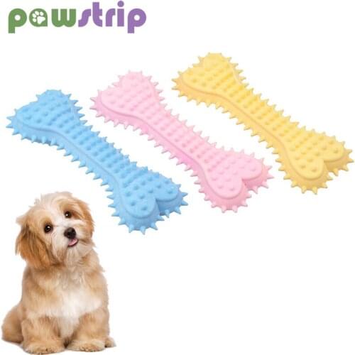 Pet Dog Chew Toys Rubber Bone Dog Teeth Cleaning Toy TPR Foam Chewing Toys for Puppy Kitten Toothbrush Dental Care Dog Supplies