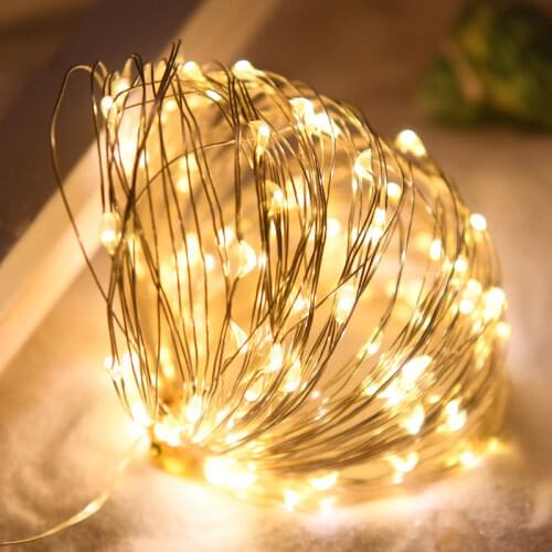 10pcs DC12V 10M Led Fairy string light Waterproof Silver copper wire Line Xmas Christmas festival wedding decoration light