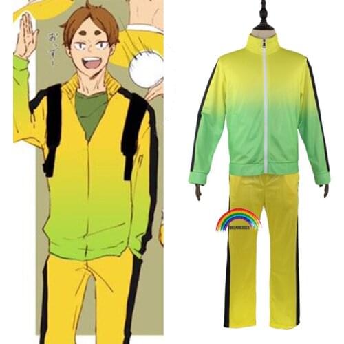 Haikyuu Season 4 MSBY Cosplay Jacket Kiyoomi Sakusa Uniform Tetsurou Kuroo Anime Costume Volleyball Yellow Sportswear Jersey