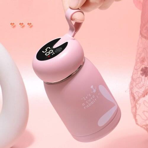 320ml Intelligent Thermos Coffee Bottle Basis and Temperature Display Version Stainless Steel Vacuum Water Cup Lovely Coffee Mug