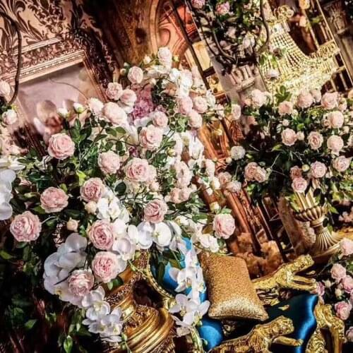 European-style 3 heads 9-color high-end peony artificial artificial flowers wedding decoration home vase furnishings