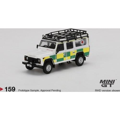 Pre-order MINI GT 1:64 Defender 110 British Red Cross Search & Rescue RHD Diecast Model Car