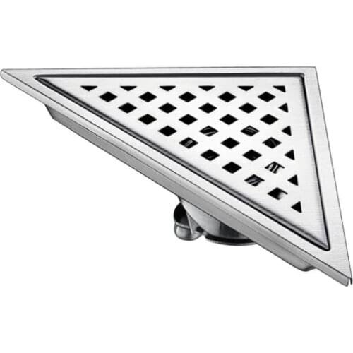 1pc Fashion Unique Triangle Bathroom Deodorant Hotel Dedicated Floor Drain 304 Stainless Steel Floor Drain