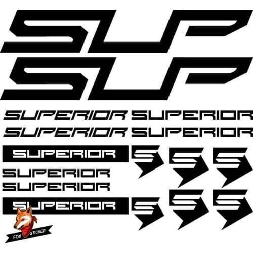 Bicycle frame stickers road bike mountain bike MTB Track bike TT bike cycle decal reflective stickers for SUPRIOR stickers
