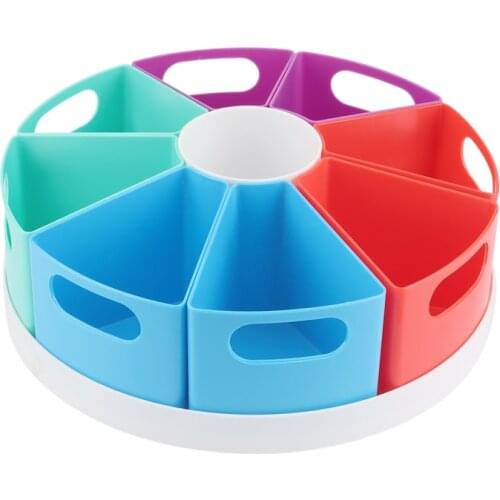 360-Degree Rotatable Desktop Stationery Box, Multifunctional Creative Pen Holder, Detachable Cosmetic Storage Box